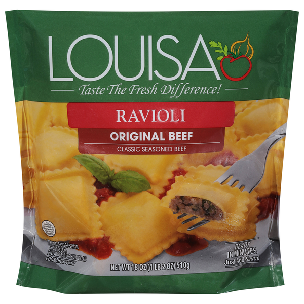 Louisa Original Beef Ravioli Frozen