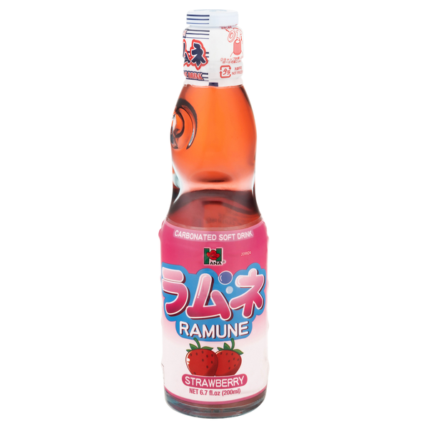 Ana Strawberry Ramune Carbonated Soft Drink
