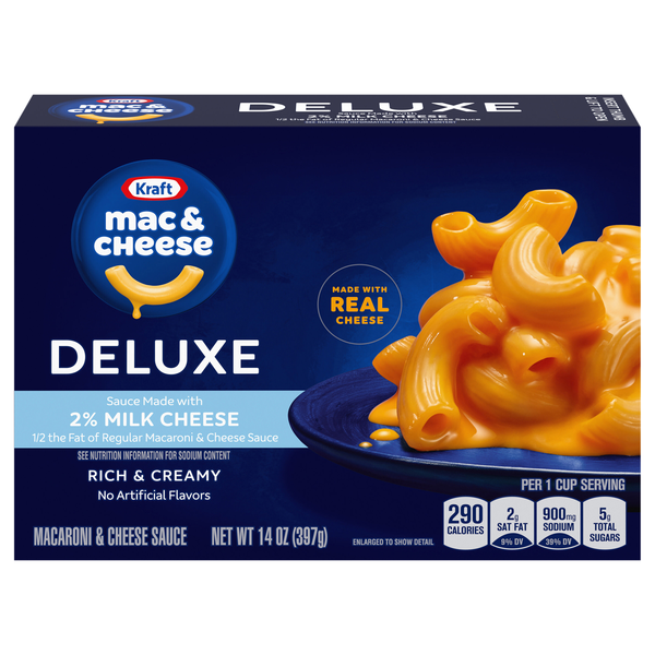 Kraft Deluxe 2% Milk Cheese Mac & Cheese Dinner