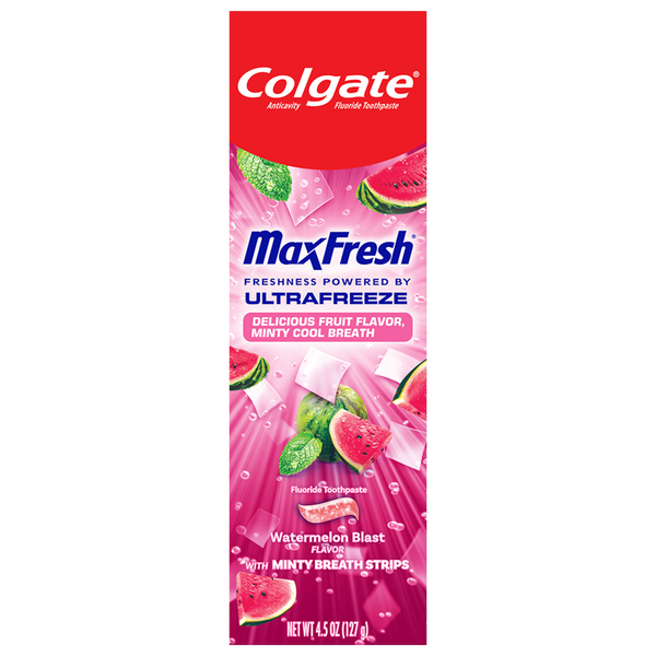 Colgate MaxFresh Watermelon Blast & Mint Fluoride Toothpaste