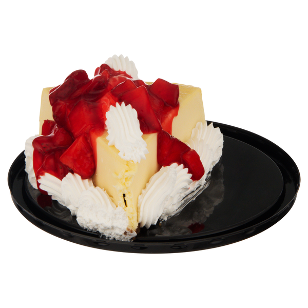 Hannaford Party of Two Fresh Strawberry Topped Cheesecake Slice