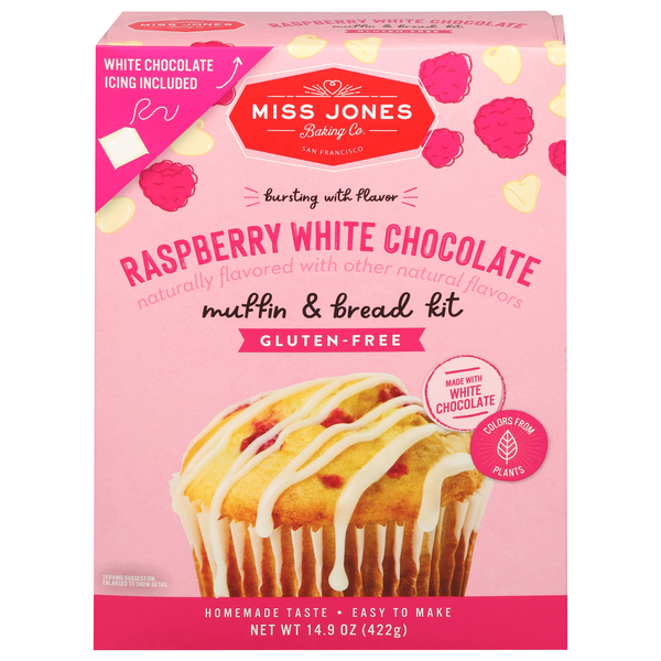 Miss Jones Baking Co. Raspberry White Chocolate Muffin & Bread Kit