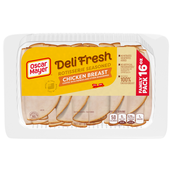 Save on Oscar Mayer Deli Fresh Rotisserie Seasoned Chicken Breast