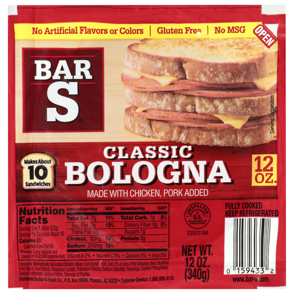 Bar-S Classic Bologna Sliced