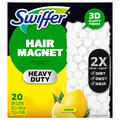 Swiffer Hair Magnet Heavy Duty Lemon Scent Dry Sweeping Cloth Refills