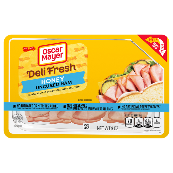 Oscar Mayer Deli Fresh Honey Uncured Ham Sliced