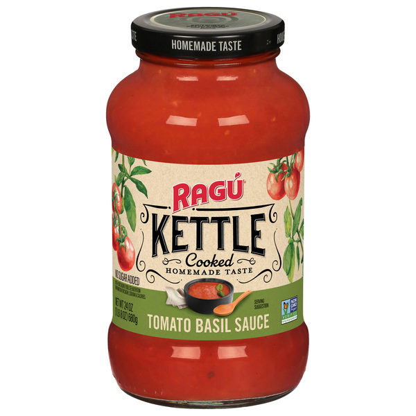 RAGU Kettle Cooked Tomato Basil Pasta Sauce