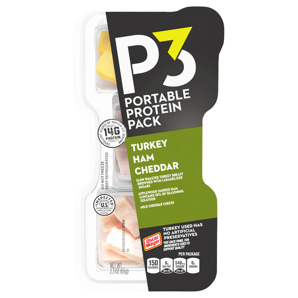 P3 Portable Protein Pack Turkey Ham Cheddar