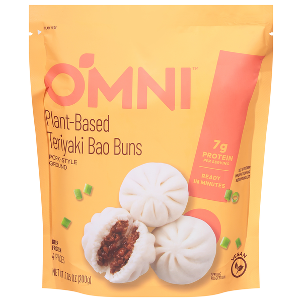 Omni Plant-Based Teriyaki Bao Buns - 4 ct