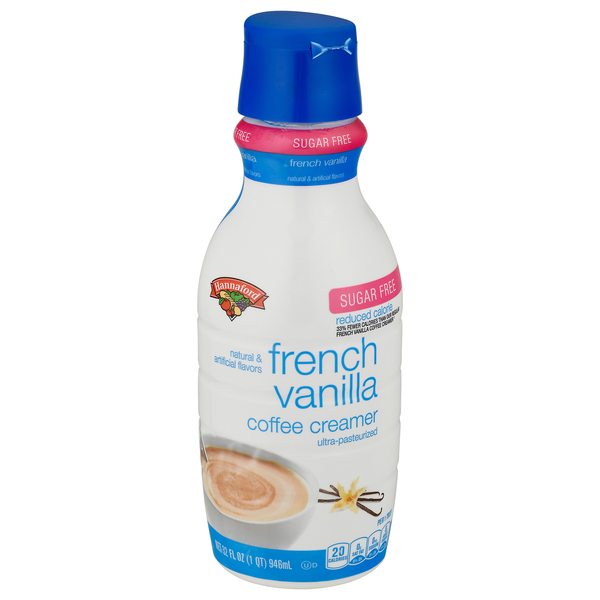 Hannaford Sugar Free Reduced Calorie French Vanilla Coffee Creamer