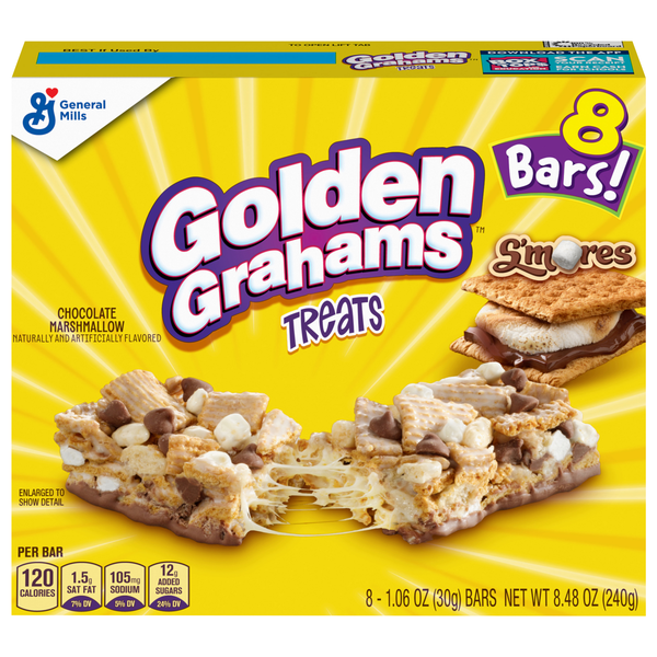 Save on Golden Grahams Treats Bars Chocolate Marshmallow 8 ct Order