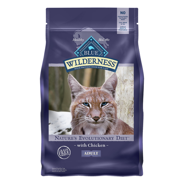 Save on BLUE Wilderness Adult Dry Cat Food Chicken Grain Free Natural