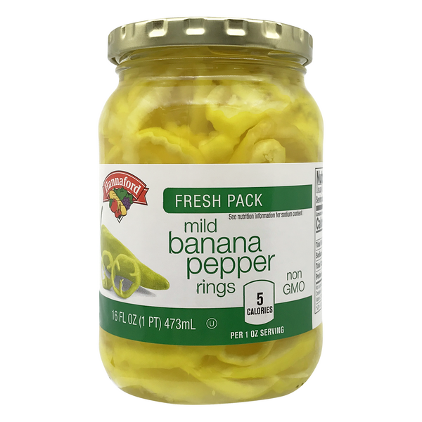 Hannaford Fresh Pack Mild Banana Pepper Rings