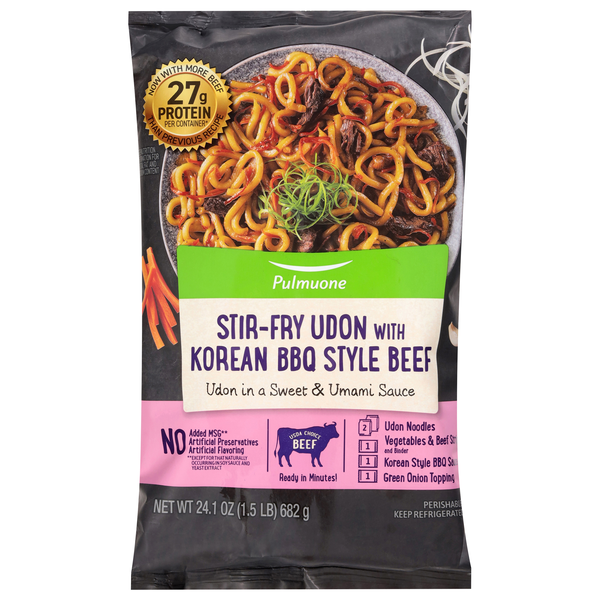 Pulmuone Beef Bulgogi Udon Korean Inspired Stir-Fry Kit