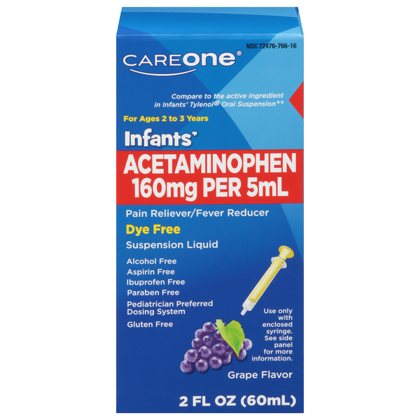 CareOne Infants' Acetaminophen Grape Flavor Oral Suspension
