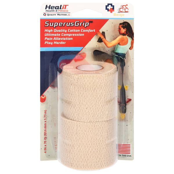 Healit SuperusGrip Compression Wrap 4 x 70 Inch