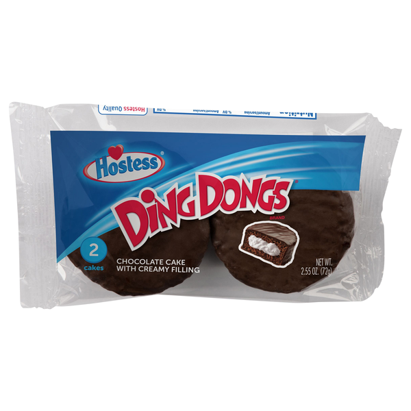 Hostess Chocolate Ding Dongs Snack Cakes - 2 ct