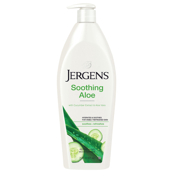 Jergens Refreshing Moisturizer Lotion Soothing Aloe Pump