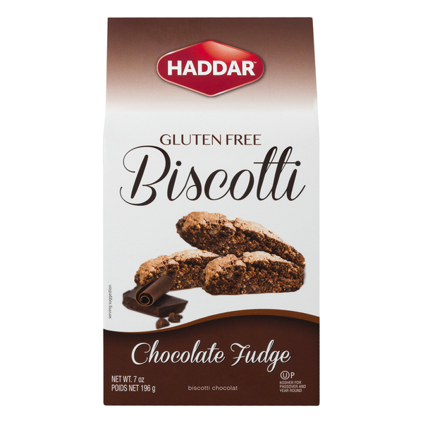 Haddar Biscotti Chocolate Fudge Gluten Free