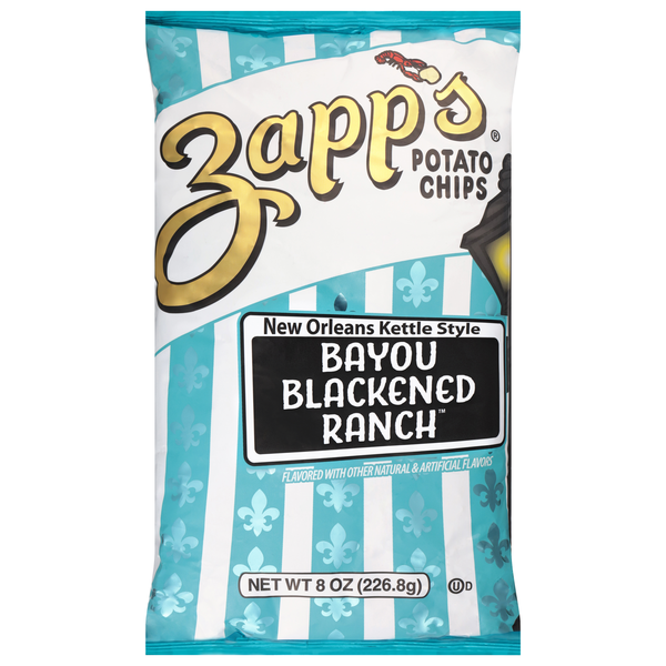 Zapp's New Orleans Kettle Style Bayou Blackened Ranch Potato Chips