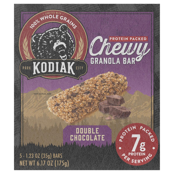 Kodiak Double Chocolate Chewy Granola Bars - 5 ct