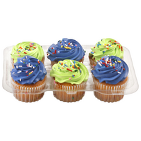 Food Lion Bakery Yellow Cupcakes with Vanilla Icing - 6 ct