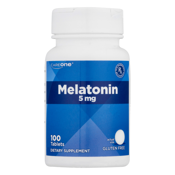 CareOne Gluten Free 5mg Melatonin Tablets