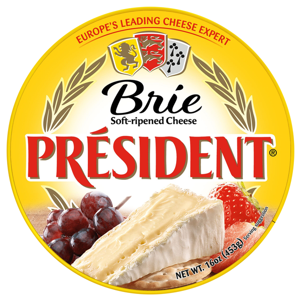 President Soft Ripened Brie Cheese Wheel