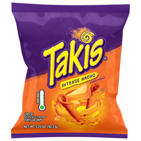 Takis Intense Nacho Non-Spicy Tortilla Chips
