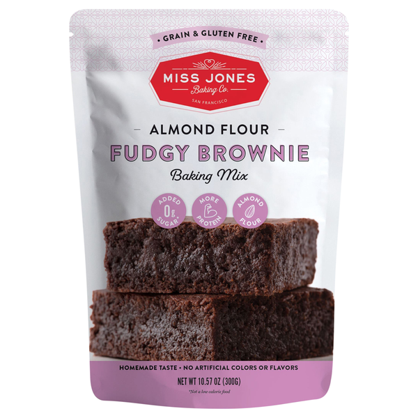 Miss Jones Gluten & Grain Free Keto & Paleo Fudgy Brownie Baking Mix