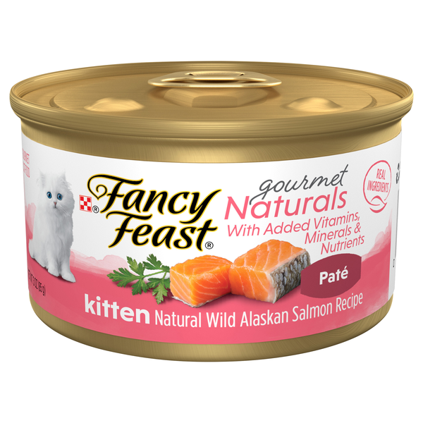 Fancy Feast Gourmet Naturals Wild Alaskan Salmon Pate Wet Kitten Food