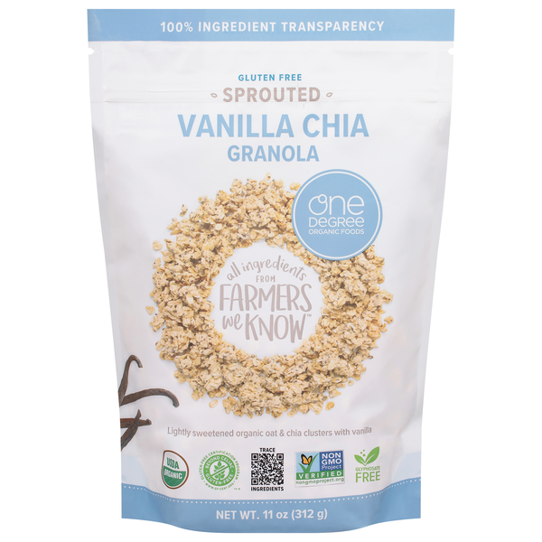 One Degree Organic Gluten Free Sprouted Vanilla Chia Granola