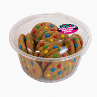 Giant Bakery Chocolate Chip Cookies with Candy Pieces Bucket