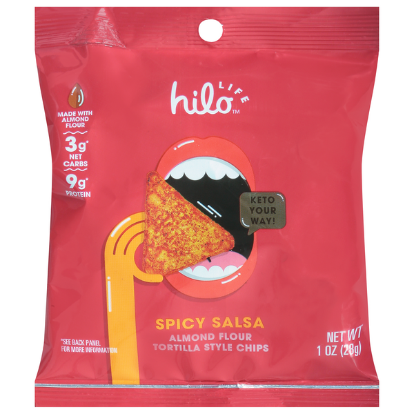 Save on Hilo Life Almond Flour Tortilla Style Chips Spicy Salsa Order
