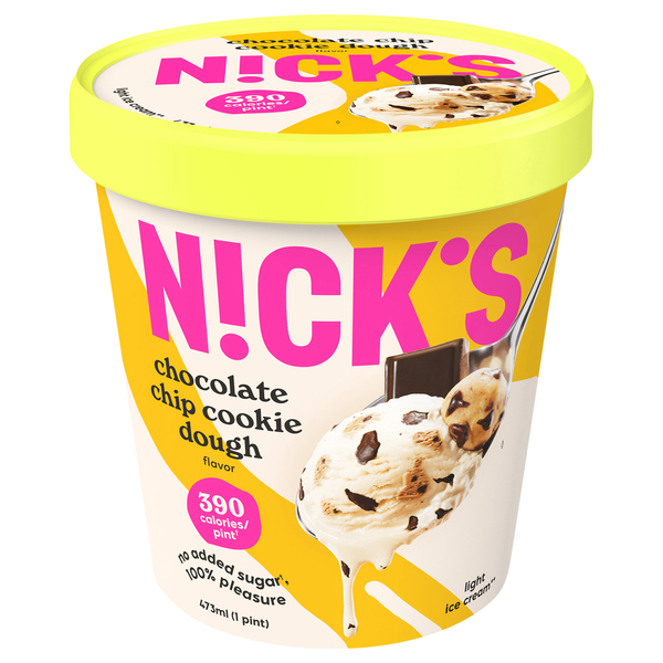 N!ck's No Added Sugar Light Chocolate Chip Cookie Dough Ice Cream