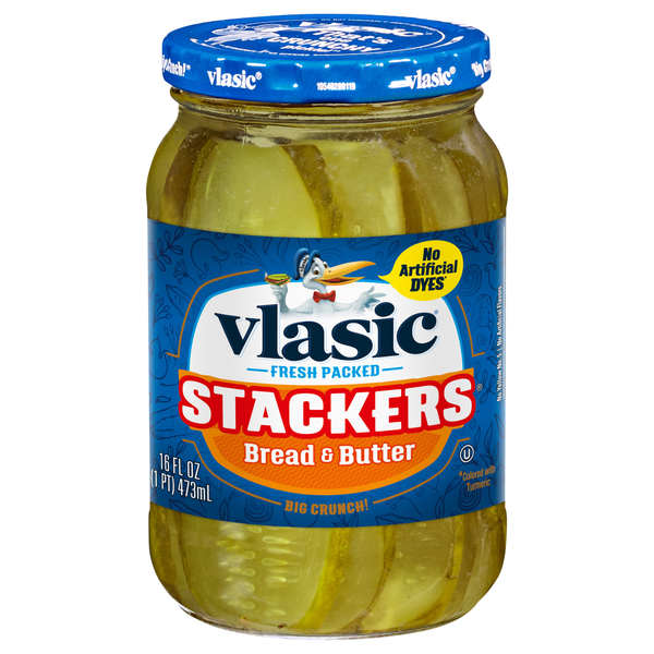 Vlasic Stackers Bread & Butter Pickles Flat Sliced