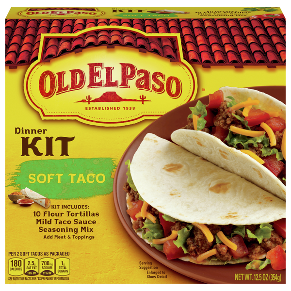 Old El Paso Soft Taco Dinner Kit - 10 ct