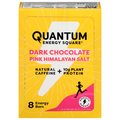 Quantum Energy Square Dark Chocolate Pink Himalayan Salt Energy Bars - 8ct