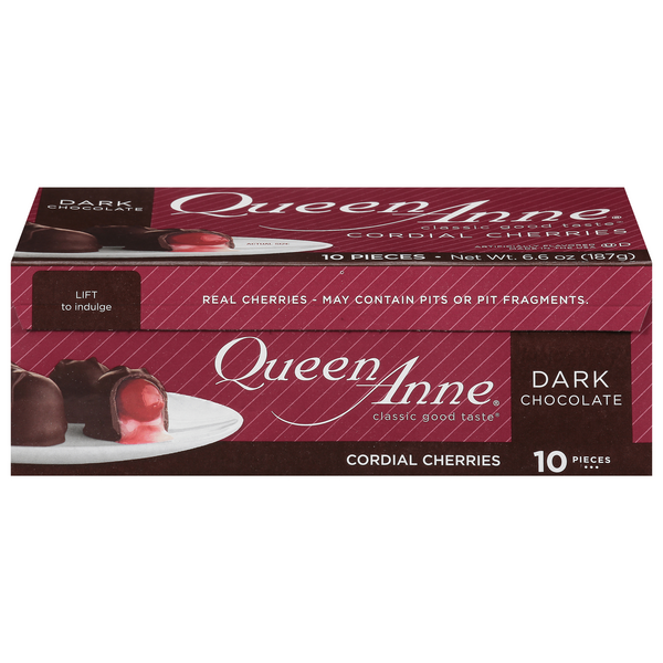 Save on Queen Anne Dark Chocolate Covered Cordial Cherries 10 ct
