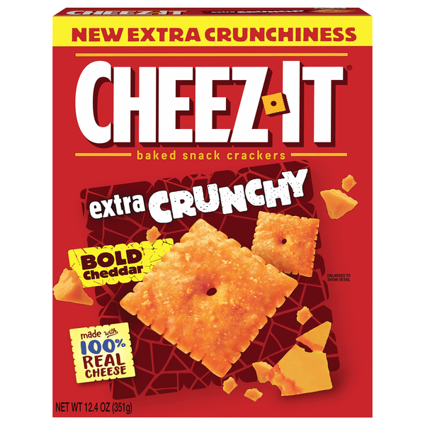 Save on CheezIt Extra Crunchy Baked Snack Crackers Bold Cheddar Order
