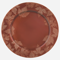 Smart Living Harvest Charger Plate Red with Leaves