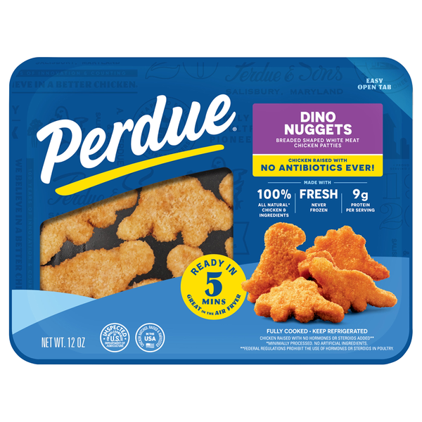 Perdue Natural Chicken Breast Dino Nuggets Fresh