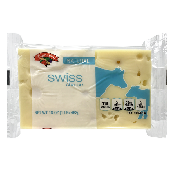 Hannaford Natural Swiss Cheese Block