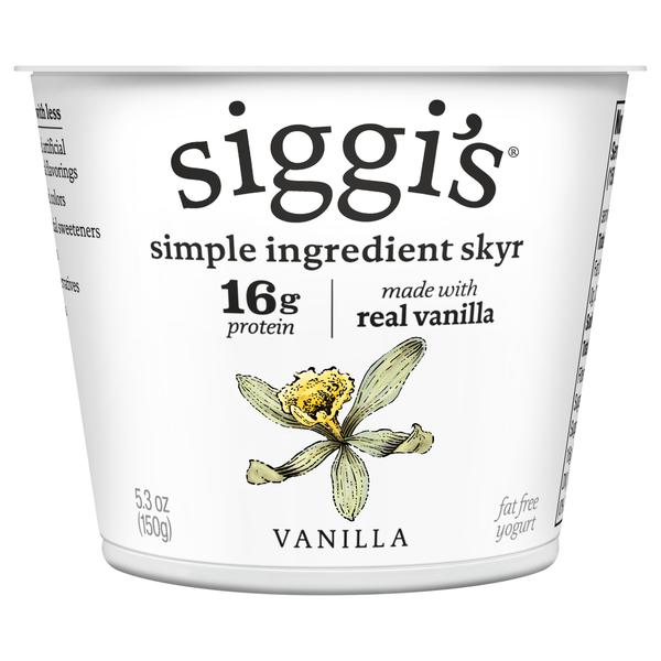 Siggi's Non Fat Vanilla Skyr Yogurt Cup