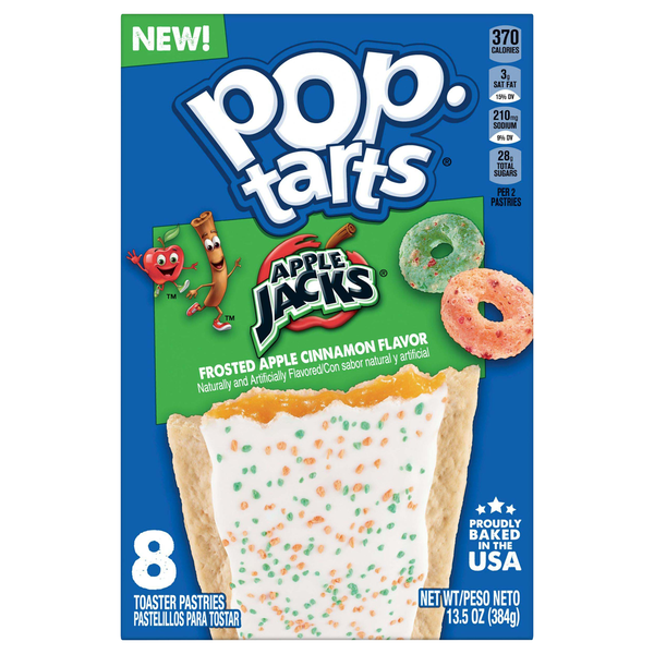 Save on PopTarts Apple Jacks Frosted Apple Cinnamon Toaster Pastries