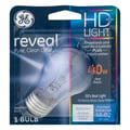 GE Reveal HD+ Light Appliance Light Bulb Clear 40W