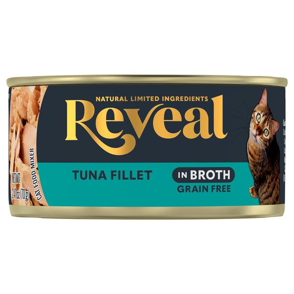 Reveal Wet Cat Food Tuna Fillet in Broth Grain Free