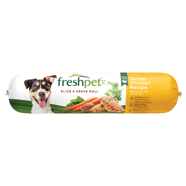 Freshpet Slice & Serve Tender Chicken Wet Adult Dog Food Refrigerated