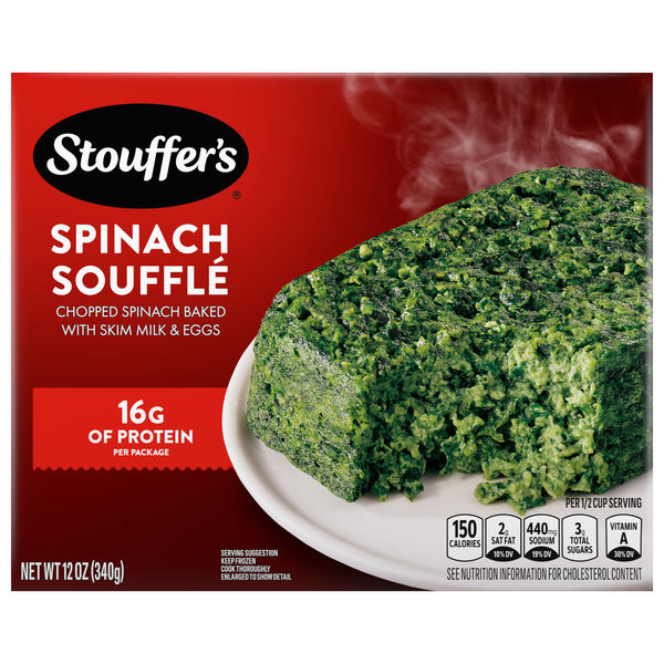 Stouffer's Spinach Souffle 16g Protein Frozen Meal