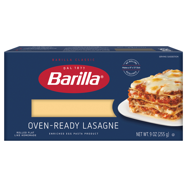 Barilla Oven-Ready No Boil Lasagne